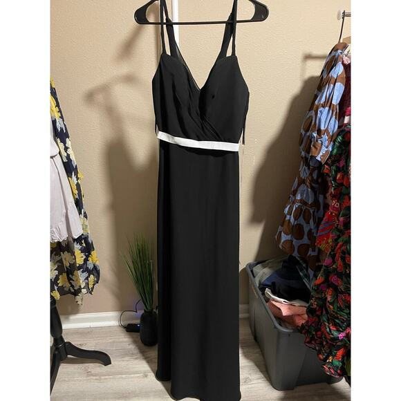 Dresses & Skirts - Black Gown with White Sash